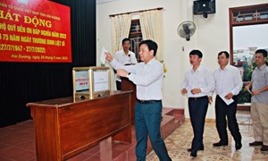 MTTQ Việt Nam tỉnh Hải Dương phát động ủng hộ Quỹ 'Đền ơn đáp nghĩa'