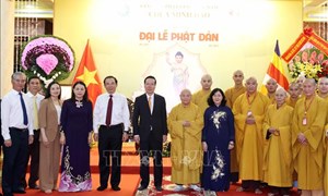 Chủ tịch nước Võ Văn Thưởng chúc mừng Đại lễ Phật đản tại TP Hồ Chí Minh