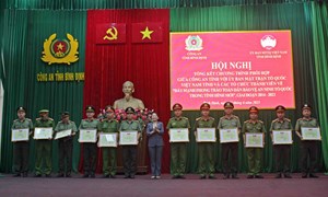 Bình Định: Tổng kết 10 năm thực hiện chương trình phối hợp giữa Bộ Công an với UBTƯ MTTQ Việt Nam