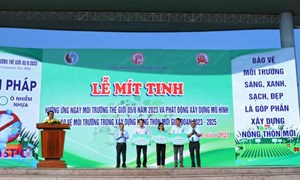 Quảng Trị: Lễ Mít tinh hưởng ứng Ngày Môi trường thế giới 5/6 năm 2023 và Phát động xây dựng mô hình bảo vệ môi trường trong xây dựng nông thôn mới giai đoạn 2023-2025