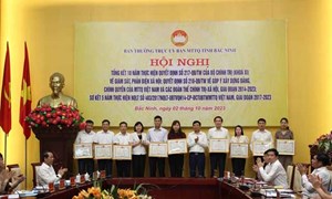 Ủy ban MTTQ tỉnh Bắc Ninh tổng kết 10 năm thực hiện Quyết định của Bộ Chính trị về giám sát, phản biện xã hội