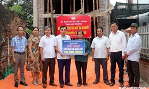 MTTQ các cấp tỉnh Hải Dương dự kiến hỗ trợ xây dựng 185 nhà 'đại đoàn kết' cho hộ nghèo
