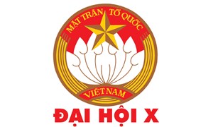Biểu trưng và tranh cổ động Đại hội đại biểu toàn quốc Mặt trận Tổ quốc Việt Nam lần thứ X