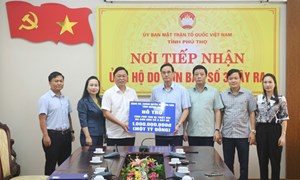 Phú Thọ: Tiếp nhận ủng hộ gần 39 tỷ đồng hỗ trợ khắc phục hậu quả sau bão số 3