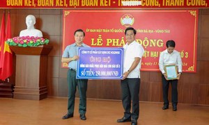 Bà Rịa - Vũng Tàu tiếp nhận hơn 5,84 tỷ đồng ủng hộ đồng bào bị thiệt hại do bão lũ