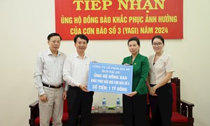 Thêm nhiều doanh nghiệp, cá nhân ủng hộ nhân dân Hải Dương khắc phục thiệt hại do bão số 3