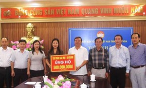 Ủy ban MTTQ tỉnh Thanh Hóa tiếp nhận ủng hộ đồng bào bị thiệt hại do bão số 3