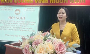 Bắc Giang: Triển khai thực hiện Nghị quyết Đại hội đại biểu toàn quốc MTTQ Việt Nam lần thứ X tại TP Bắc Giang