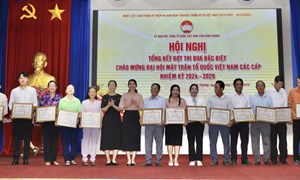 Bình Dương: 849 công trình, phần việc chào mừng Đại hội MTTQ các cấp nhiệm kỳ 2024-2029