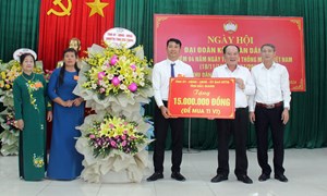 Ngày hội Đại đoàn kết toàn dân tộc tại thôn Lay, xã Trù Hựu, huyện Lục Ngạn, tỉnh Bắc Giang