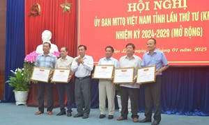 Hội nghị Ủy ban MTTQ Việt Nam Bạc Liêu lần thứ 4, khóa XI, nhiệm kỳ 2024-2029 