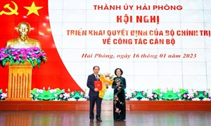 Phó Chủ tịch - Tổng Thư ký UBTƯ MTTQ Việt Nam Lê Tiến Châu giữ chức Bí thư Thành ủy Hải Phòng, nhiệm kỳ 2020 - 2025
