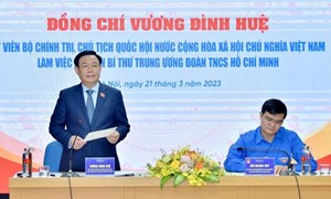 Chủ tịch Quốc hội Vương Đình Huệ: Kiên trì xây dựng thanh niên thời đại mới “tâm trong, trí sáng, hoài bão lớn”