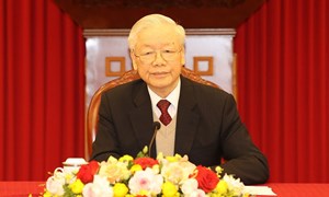 Tổng Bí thư Nguyễn Phú Trọng điện đàm cấp cao với Tổng thống Hoa Kỳ Joe Biden