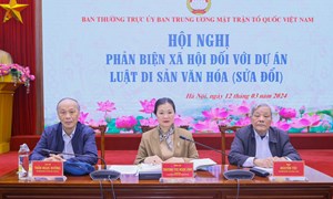 Ban Thường trực Ủy ban Trung ương MTTQ Việt Nam tổ chức Hội nghị phản biện xã hội đối với dự án Luật Di sản văn hóa (sửa đổi)
