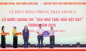 Lời kêu gọi của Đoàn Chủ tịch UBTƯ MTTQ Việt Nam hưởng ứng Phong trào thi đua cả nước chung tay “Xóa nhà tạm, nhà dột nát” trong năm 2025