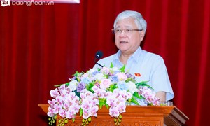 Chủ tịch Đỗ Văn Chiến tiếp xúc cử tri huyện Nam Đàn, tỉnh Nghệ An trước Kỳ họp thứ 7, Quốc hội khóa XV