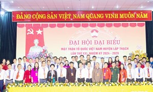 Vĩnh Phúc: Tổ chức thành công Đại hội điểm Mặt trận Tổ quốc Việt Nam huyện Lập Thạch lần thứ XXI, nhiệm kỳ 2024 - 2029