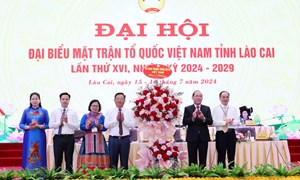 Phó Chủ tịch Hoàng Công Thủy dự Đại hội đại biểu MTTQ Việt Nam tỉnh Lào Cai lần thứ XVI, nhiệm kỳ 2024-2029