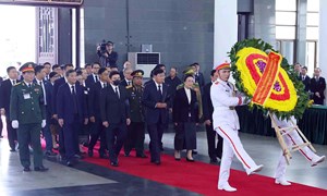 Lãnh đạo nhiều nước trên thế giới, cơ quan ngoại giao, tổ chức quốc tế tại Hà Nội viếng Tổng Bí thư Nguyễn Phú Trọng