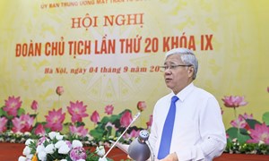 Chủ tịch Đỗ Văn Chiến: Dự thảo Báo cáo chính trị phải làm rõ sự vào cuộc của Mặt trận đối với cuộc đấu tranh phòng, chống tham nhũng tiêu cực