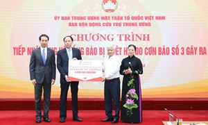 Sau 10 ngày phát động, số tiền ủng hộ đồng bào bị ảnh hưởng bởi cơn bão số 3 lên tới 1.628 tỷ đồng