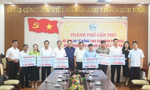 Thành phố Cần Thơ hỗ trợ 6 tỷ đồng giúp các tỉnh phía Bắc khắc phục hậu quả bão lũ