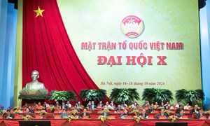 Phiên làm việc thứ nhất Đại hội Đại biểu toàn quốc MTTQ Việt Nam lần thứ X, nhiệm kỳ 2024-2029