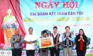 Gia Lai: Ngày hội Đại đoàn kết toàn dân tộc cùng bà con làng Kon Lanh Te