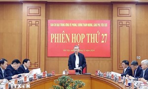 Tổng Bí thư chủ trì Phiên họp thứ 27 Ban Chỉ đạo Trung ương về phòng, chống tham nhũng, lãng phí, tiêu cực