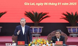 Tổng Bí thư làm việc với tỉnh Gia Lai về kết quả thực hiện Nghị quyết Đại hội XIII của Đảng