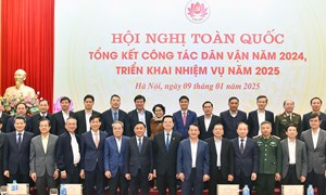 Thường trực Ban Bí thư Trần Cẩm Tú dự Hội nghị toàn quốc triển khai công tác dân vận năm 2025: Tinh gọn bộ máy đáp ứng yêu cầu tham mưu về dân vận