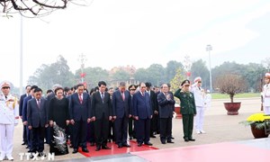 Lãnh đạo Đảng, Nhà nước vào Lăng viếng Chủ tịch Hồ Chí Minh nhân dịp Tết Nguyên đán