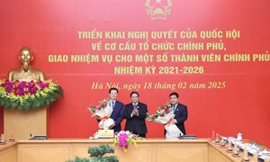 Thủ tướng giao nhiệm vụ cho các thành viên Chính phủ mới được bổ nhiệm