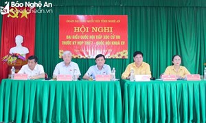 Chủ tịch Đỗ Văn Chiến tiếp xúc cử tri tại tỉnh Nghệ An