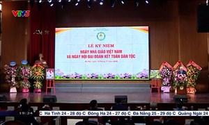 Chủ tịch Đỗ Văn Chiến dự Lễ kỷ niệm ngày Nhà giáo Việt Nam và Ngày hội Đại đoàn kết toàn dân tộc năm 2024 tại Học viện Tài Chính