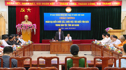 Đảng, Nhà nước, MTTQ Việt Nam luôn tôn trọng quyền tự do, tín ngưỡng tôn giáo của người dân 
