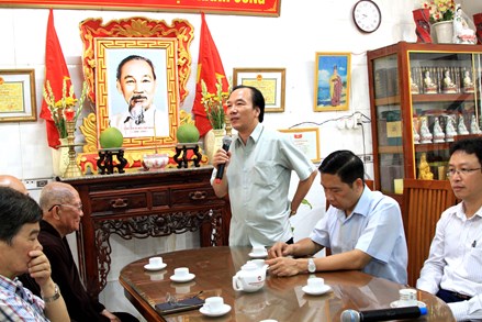 Phó Chủ tịch Ngô Sách Thực khảo sát về công tác tôn giáo tại tỉnh Hậu Giang 