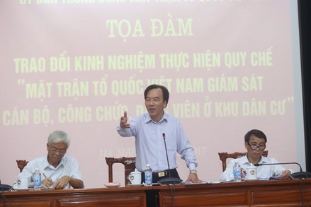 MTTQ Việt Nam tăng cường giám sát cán bộ, công chức, đảng viên ở khu dân cư