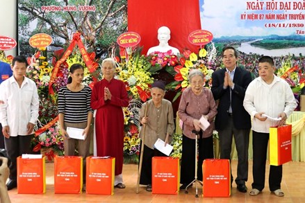 Trưởng Ban Kinh tế Trung ương Nguyễn Văn Bình tham dự Ngày hội đại đoàn kết toàn dân tộc” tại Phú Thọ