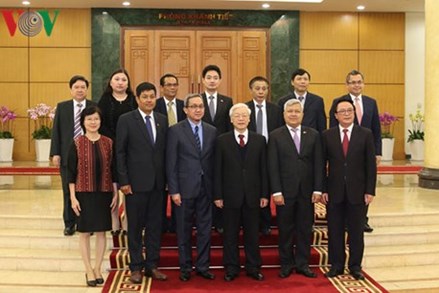 Đại sứ, đại biện ngoại giao 9 nước ASEAN chúc Tết Tổng Bí thư