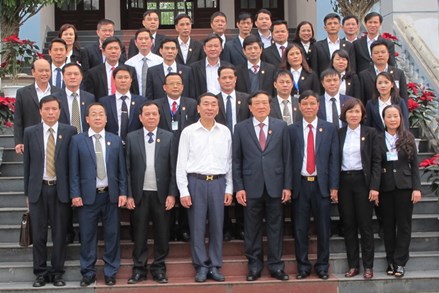 Chánh án Tòa án nhân dân tối cao Nguyễn Hòa Bình thăm và làm việc với Tòa án nhân dân hai cấp tỉnh Thái Nguyên 