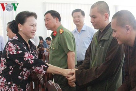 Chủ tịch Quốc hội tiếp xúc cử tri tại huyện Phong Điền của Cần Thơ