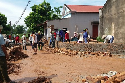 Lạng Giang,Bắc Giang: Phong trào hiến đất trong xây dựng nông thôn mới ở xã Hương Lạc