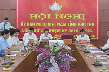 Hội nghị Ủy ban MTTQ Việt Nam tỉnh Phú Thọ lần thứ 2, nhiệm kỳ 2019-2024