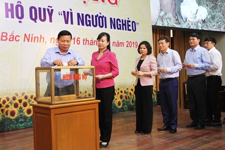 Bắc Ninh: Phát động ủng hộ Quỹ ‘Vì người nghèo’ năm 2019
