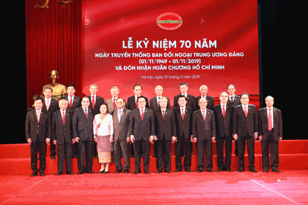 Lễ kỷ niệm 70 năm Ngày truyền thống Ban Đối ngoại Trung ương và đón nhận Huân chương Hồ Chí Minh