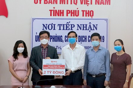 Phú Thọ: Mặt trận tiếp nhận 3,6 tỷ đồng ủng hộ phòng, chống dịch Covid-19