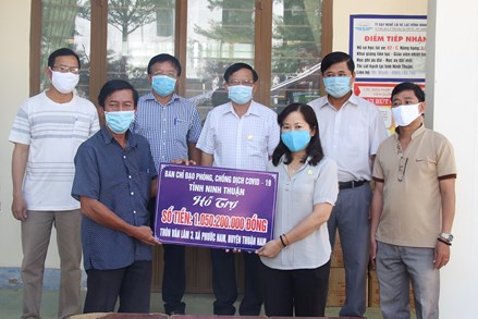 Ninh Thuận: Hơn 1 tỷ đồng hỗ trợ nhân dân vùng cách ly
