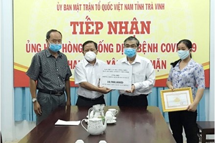MTTQ Việt Nam tỉnh Trà Vinh đã tiếp nhận tiền và hiện vật với tổng trị giá trên 3,3 tỷ đồng. 